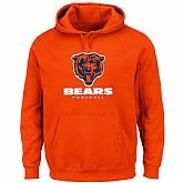 Men's Chicago Bears Critical Victory Pullover Hoodie - Orange,baseball caps,new era cap wholesale,wholesale hats